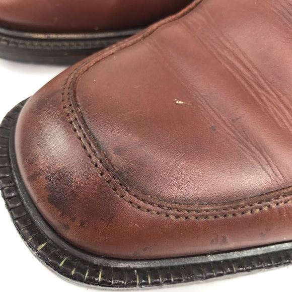 Coach Mens 8.5 Mackenzie Penny Loafers Shoes Brown Leather Italy - Picture 3 of 14